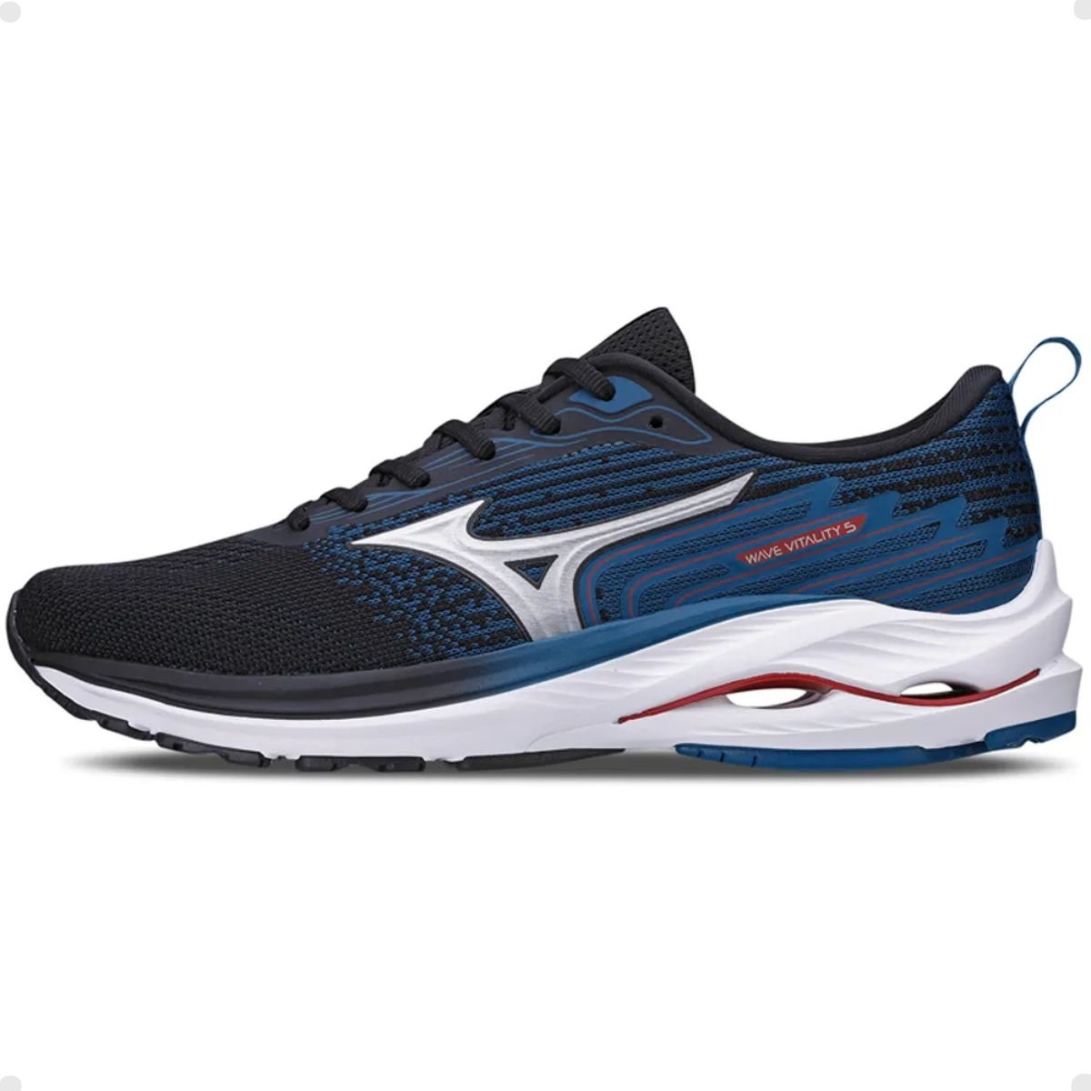 Tênis Running Masculino Mizuno Wave Vitality 5 Preto Preto 4