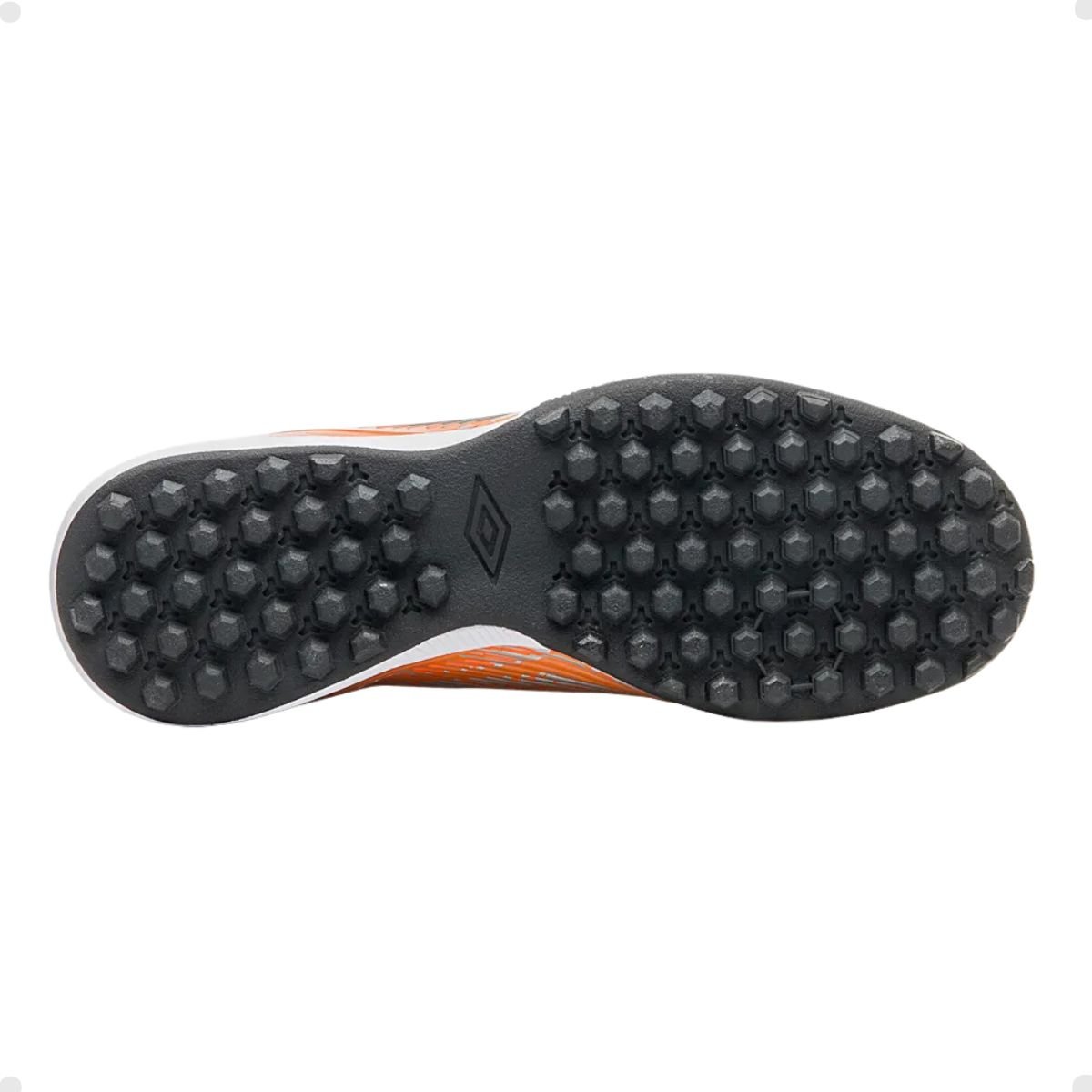 Chuteira Society Masculina Umbro Gravity Laranja Cinza 3