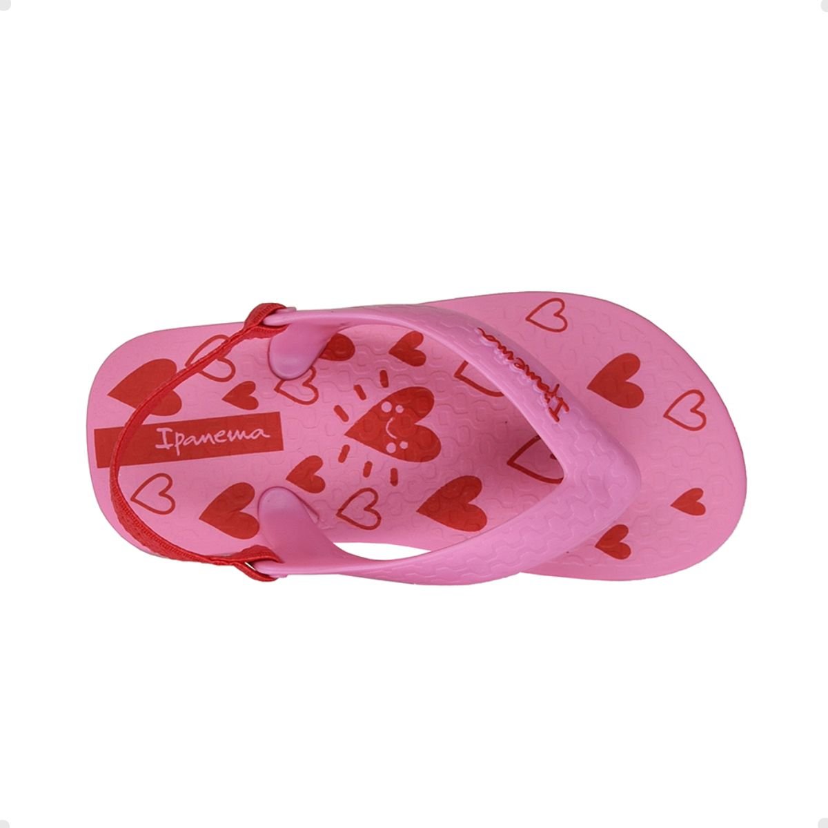 Chinelo Bebê Dedo Grendene Ipanema Classic Baby Rosa Rosa 2