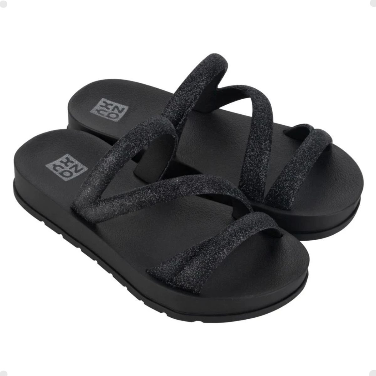 Tamanco Infantil Rasteiro Grendene Preto Preto 4