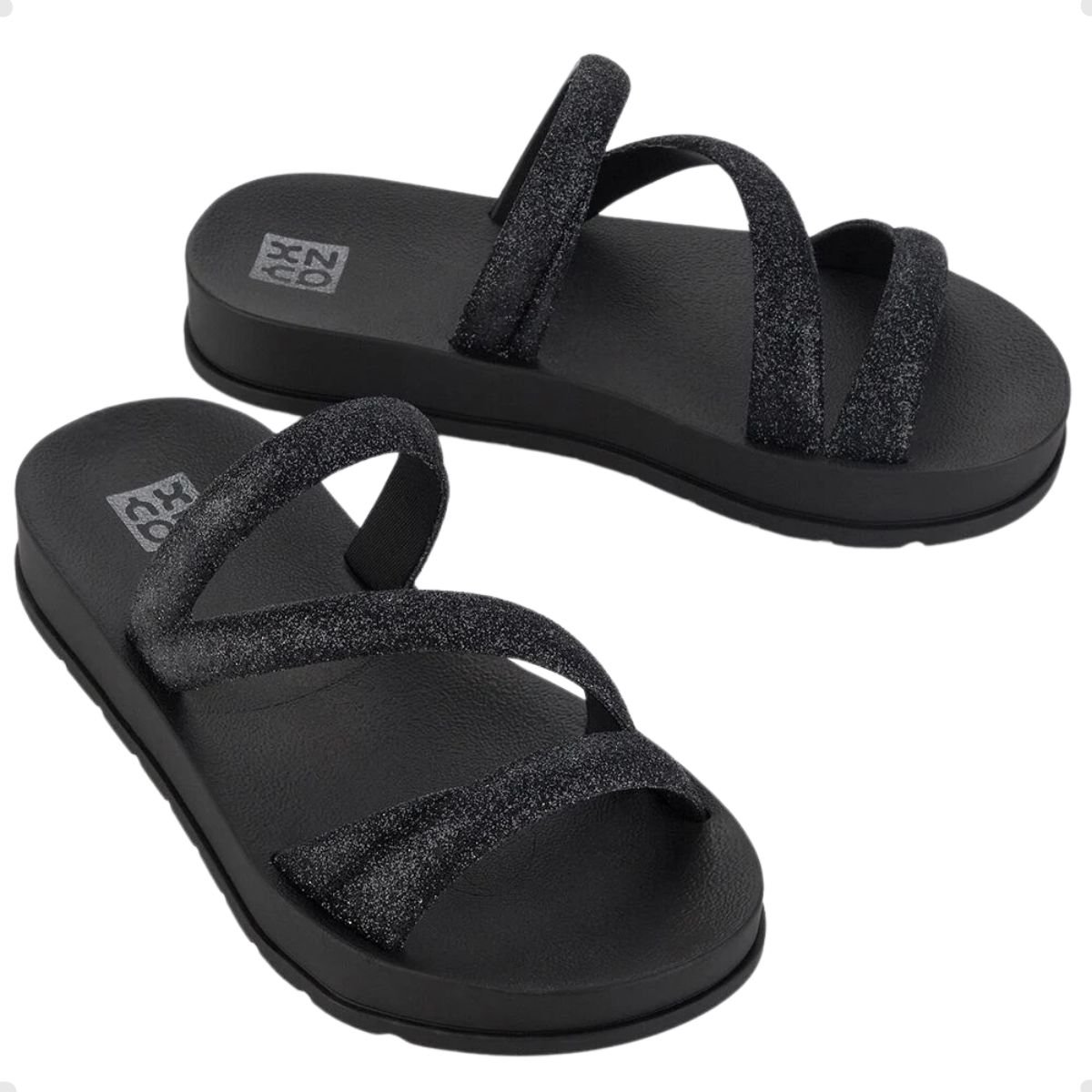 Tamanco Infantil Rasteiro Grendene Preto Preto 5