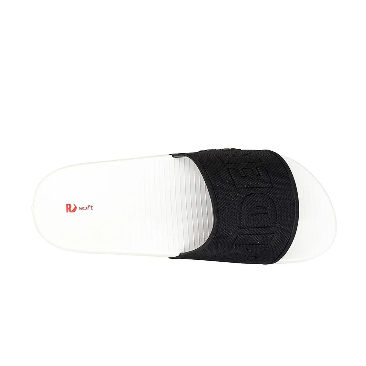 Chinelo Masculino Slide Rider Grid Branco Preto 4