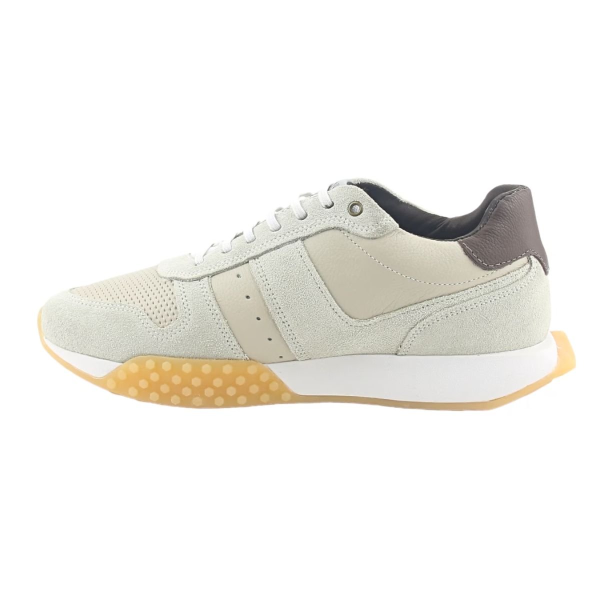 Sapatênis Masculino Em Couro Taupe Ferracini Cinza Cinza 3