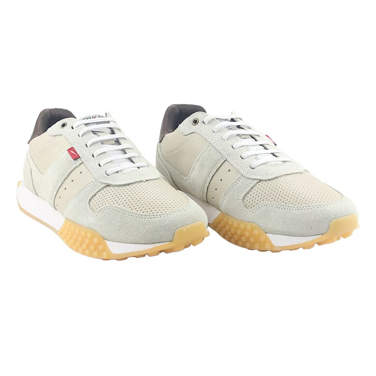 Sapatênis Masculino Em Couro Taupe Ferracini Cinza Cinza 4