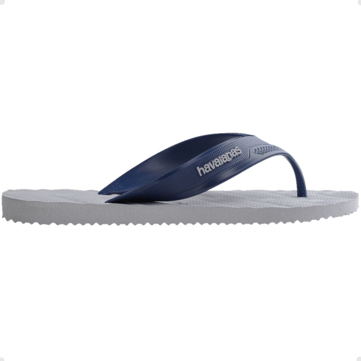 Chinelo Masculino Dedo Havaianas Track Waves Fc Cinza Azul 2