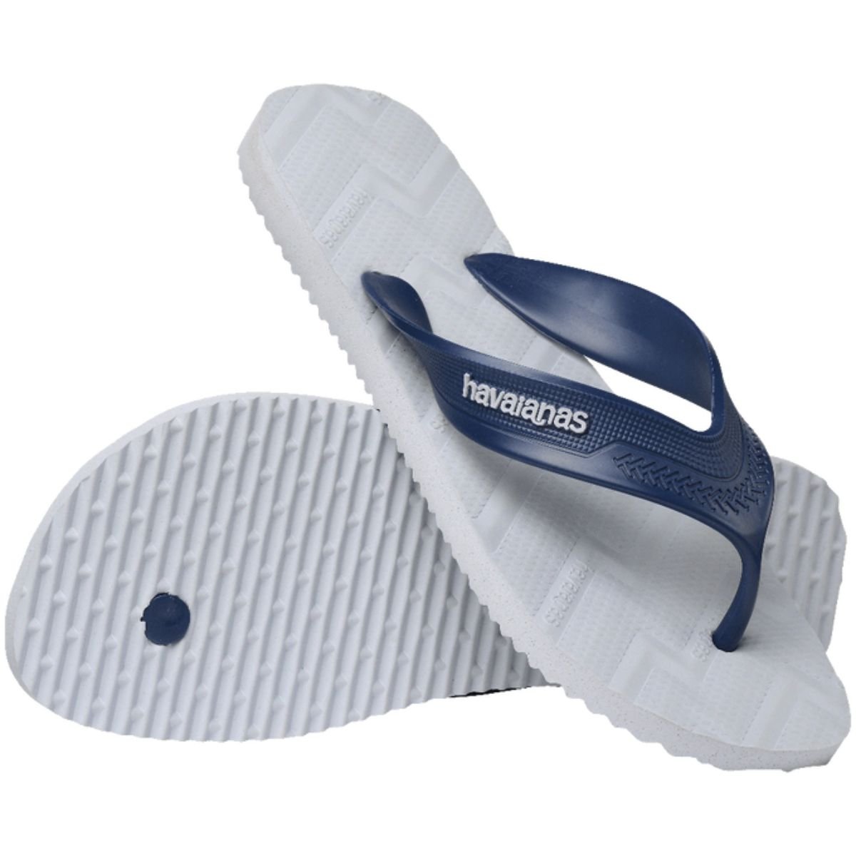 Chinelo Masculino Dedo Havaianas Track Waves Fc Cinza Azul 3