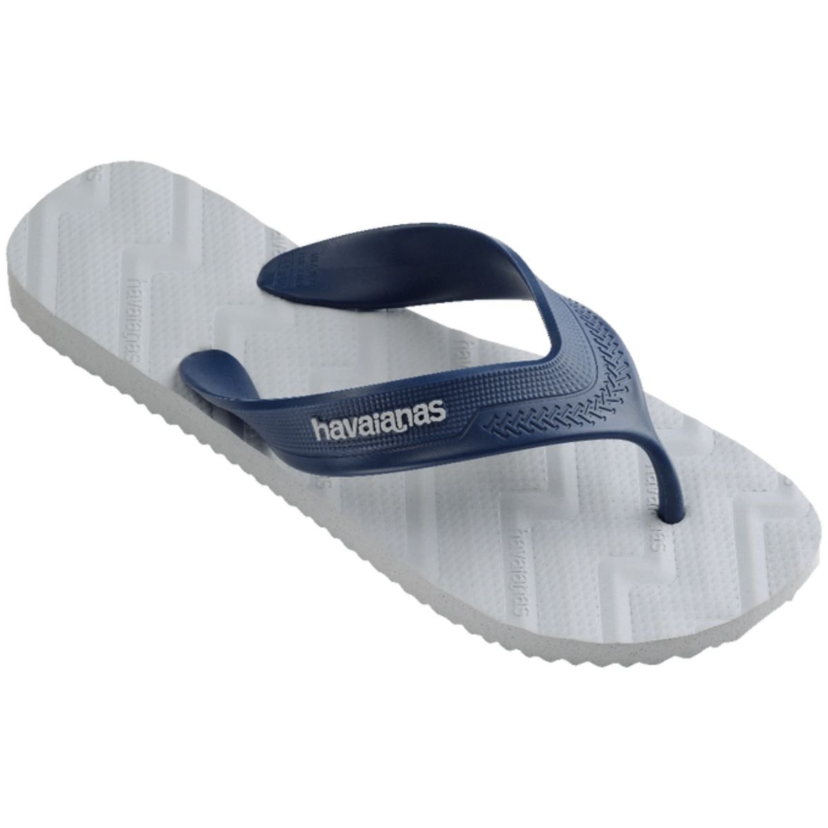 Chinelo Masculino Dedo Havaianas Track Waves Fc Cinza Azul 4