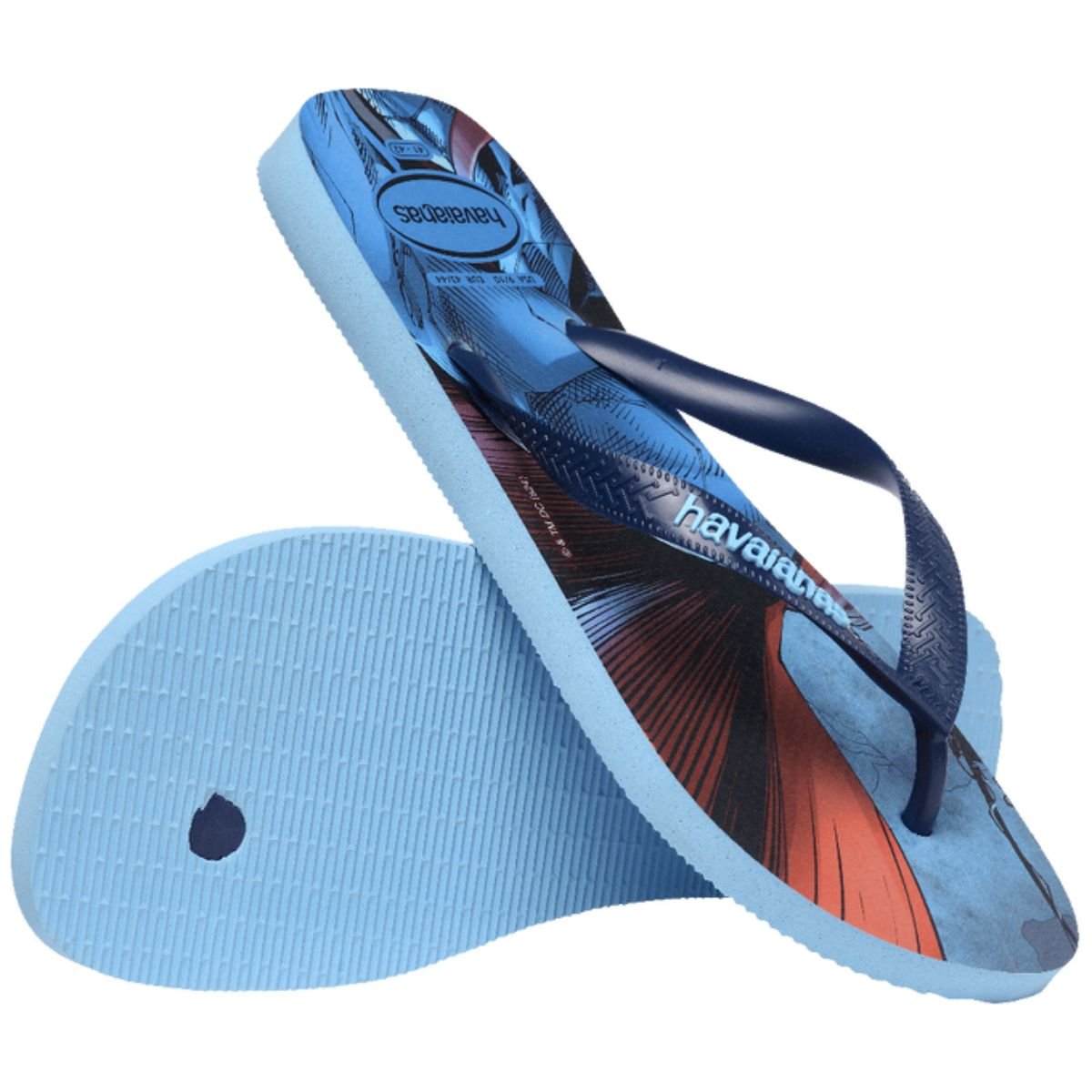 Chinelo Masculino Dedo Havaianas Top Herois Dc Azul Azul 2