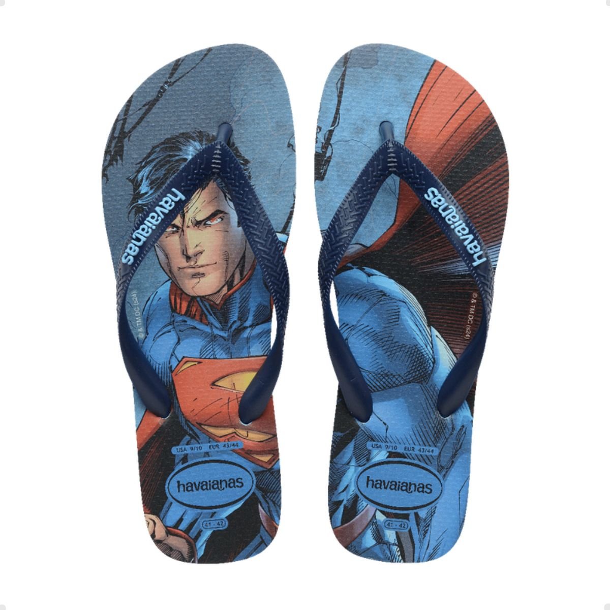Chinelo Masculino Dedo Havaianas Top Herois Dc Azul Azul 5