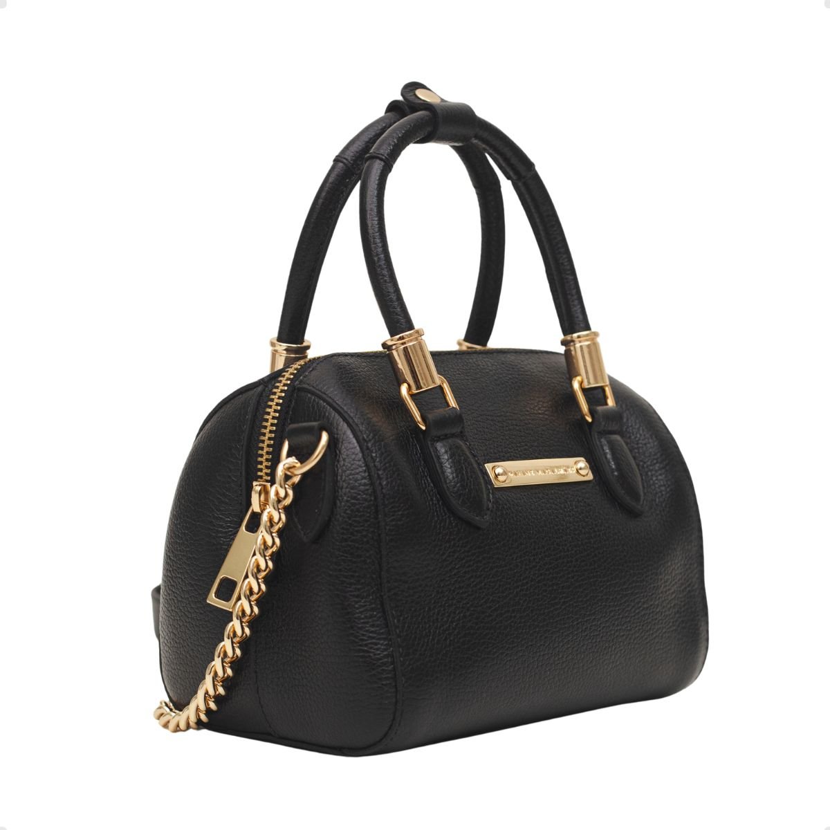 Bolsa Baú Transversal Pequena Dayane Magalhães Preta Preto 2