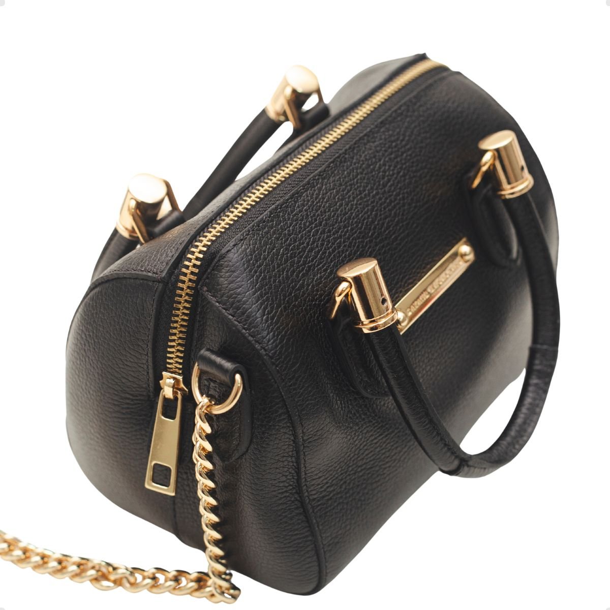 Bolsa Baú Transversal Pequena Dayane Magalhães Preta Preto 3