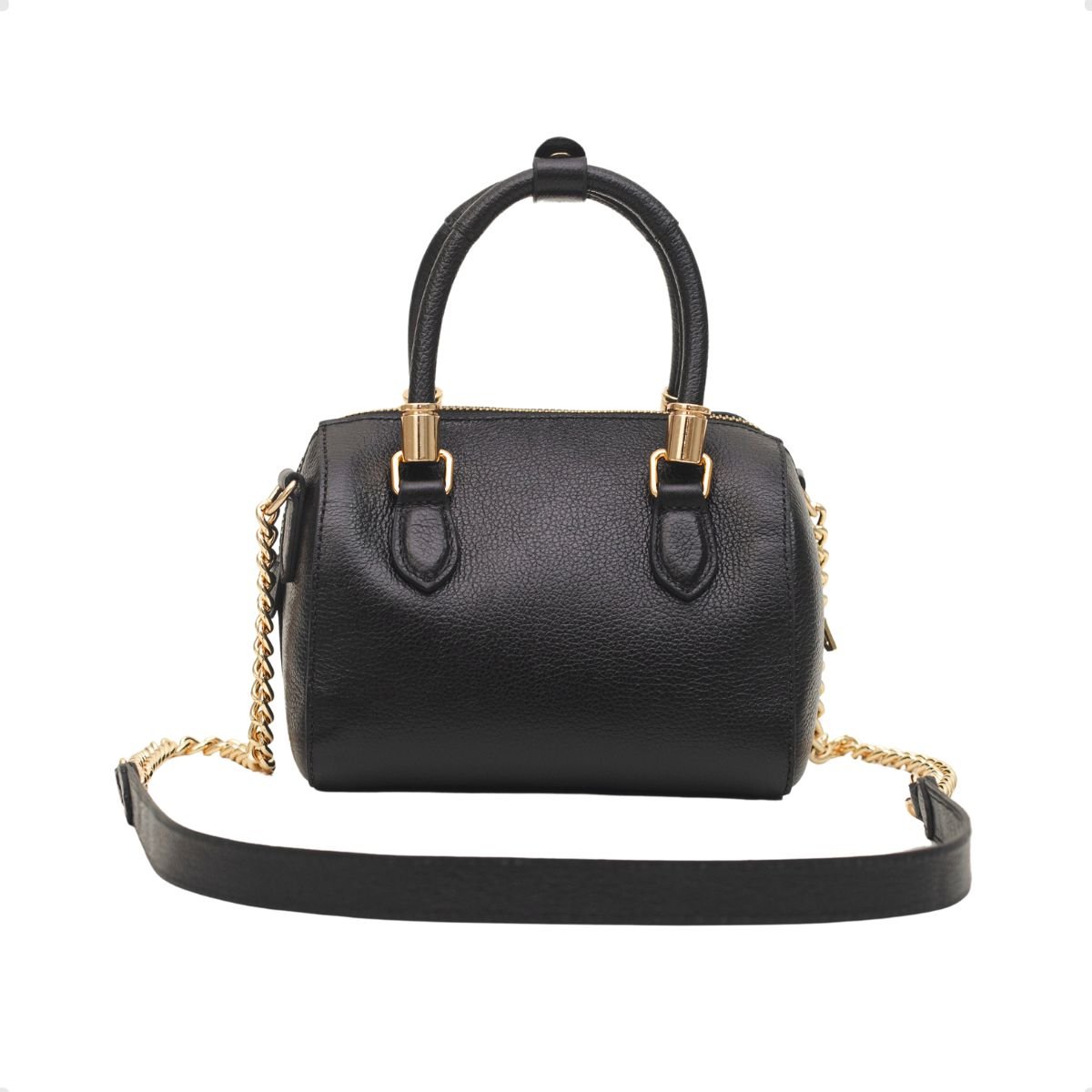 Bolsa Baú Transversal Pequena Dayane Magalhães Preta Preto 5