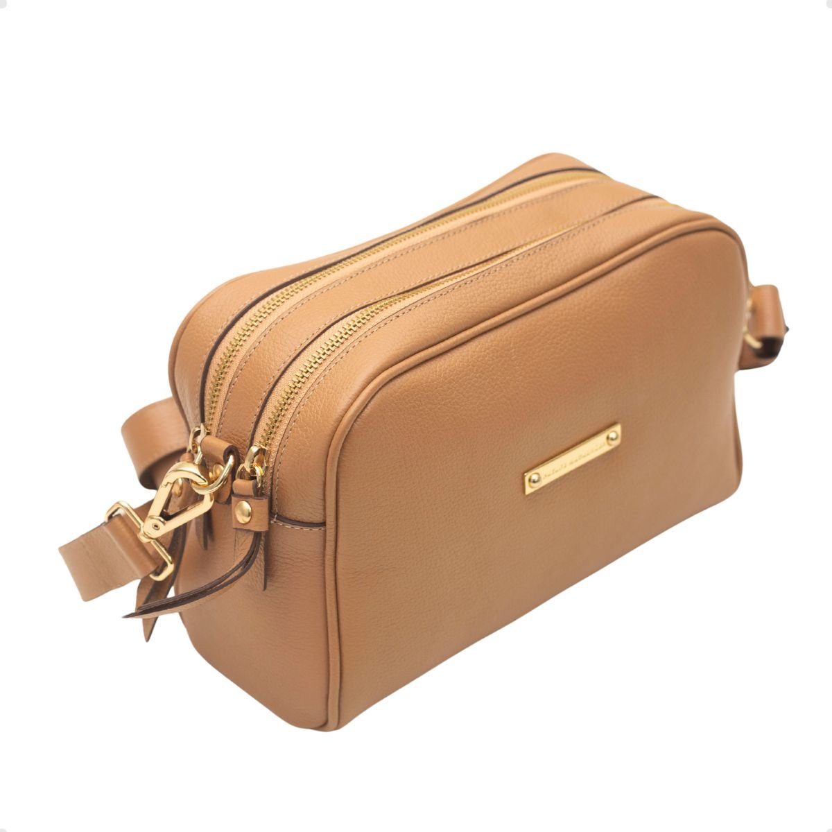 Bolsa Retangular Transversal Dayane Magalhães Caramelo Marrom 2