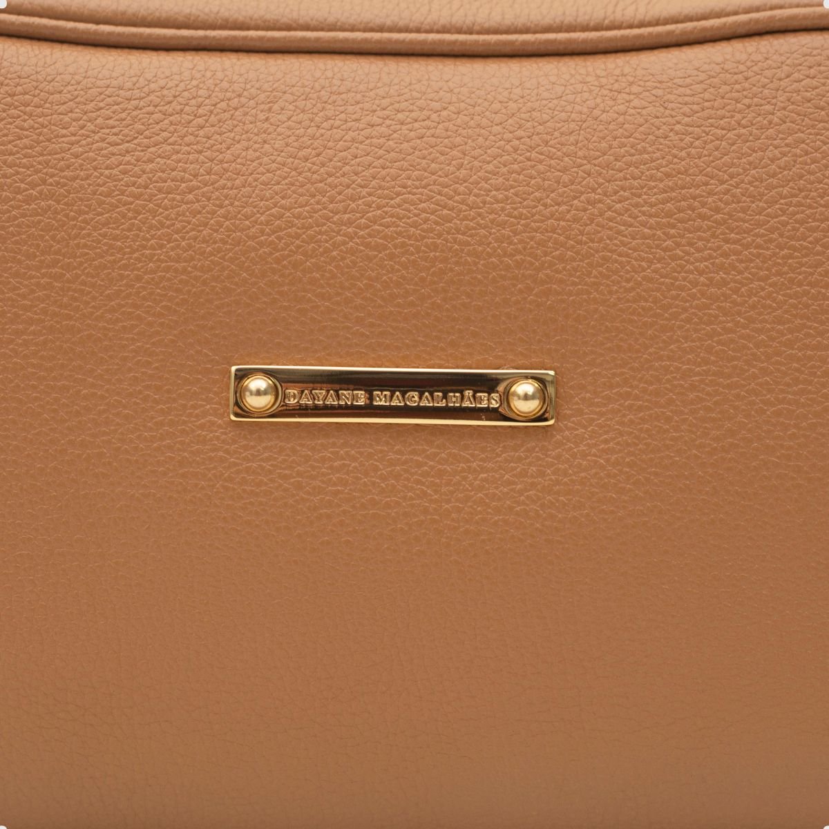 Bolsa Retangular Transversal Dayane Magalhães Caramelo Marrom 3