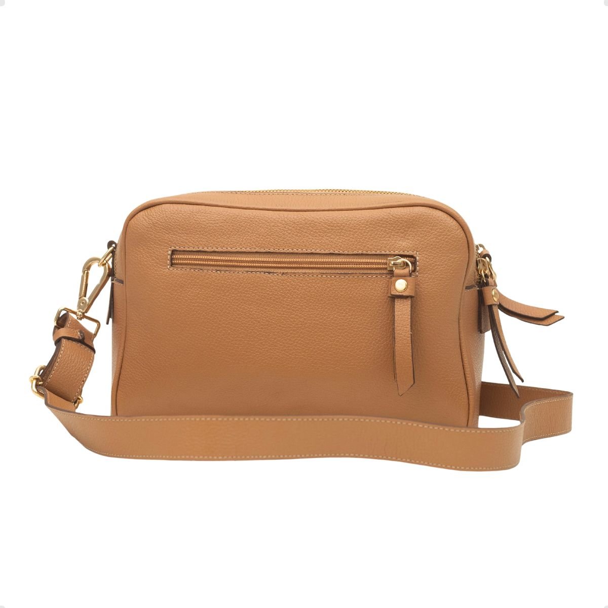 Bolsa Retangular Transversal Dayane Magalhães Caramelo Marrom 5