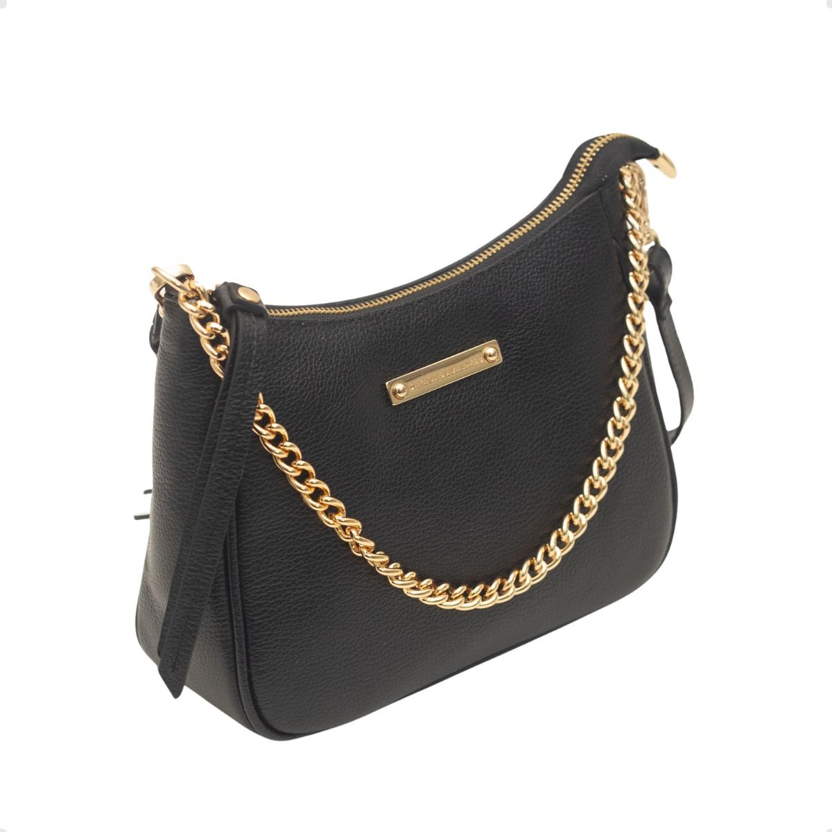 Bolsa Bag Transversal Dayane Magalhães Corrente Preta Preto 3