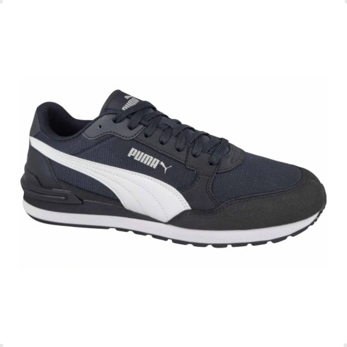 Tênis Casual Masculino Puma St Runner V4 Mesh Preto Preto 1