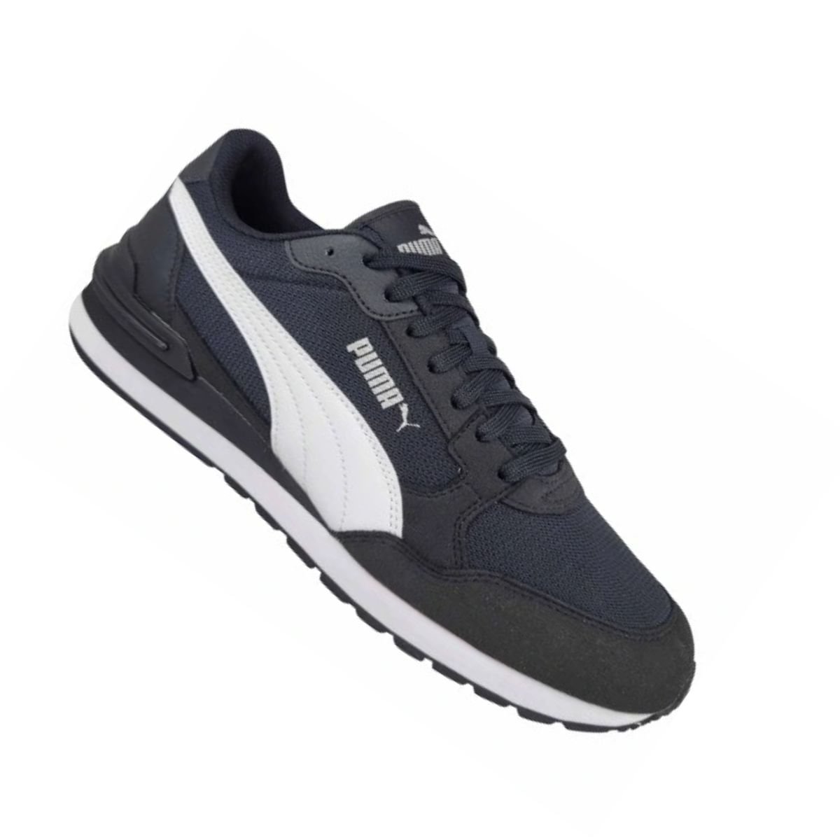 Tênis Casual Masculino Puma St Runner V4 Mesh Preto Preto 3