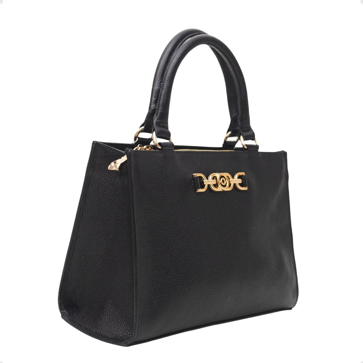 Bolsa Feminina Tote Transversal Dayane Magalhães  Preta Preto 2