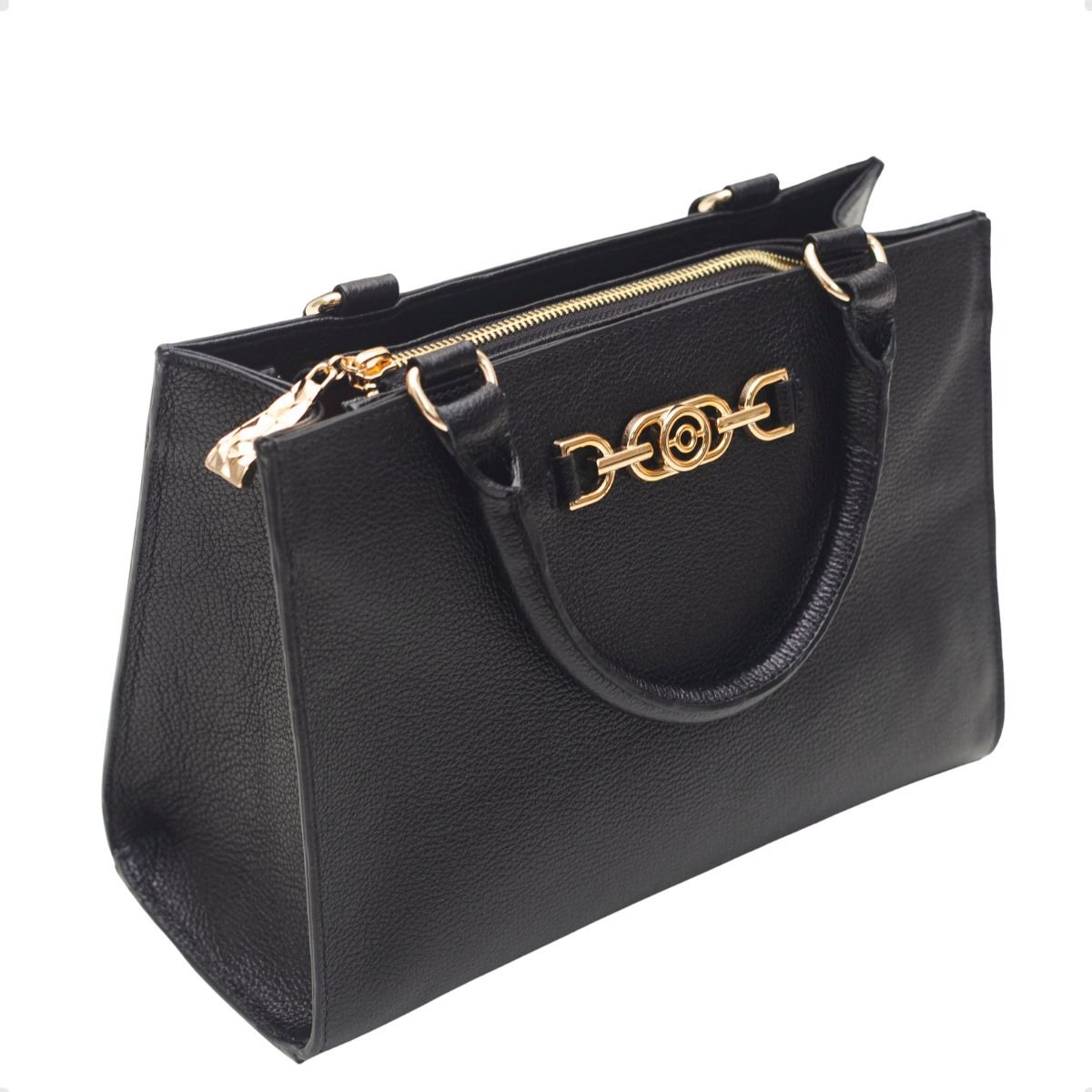 Bolsa Feminina Tote Transversal Dayane Magalhães  Preta Preto 3