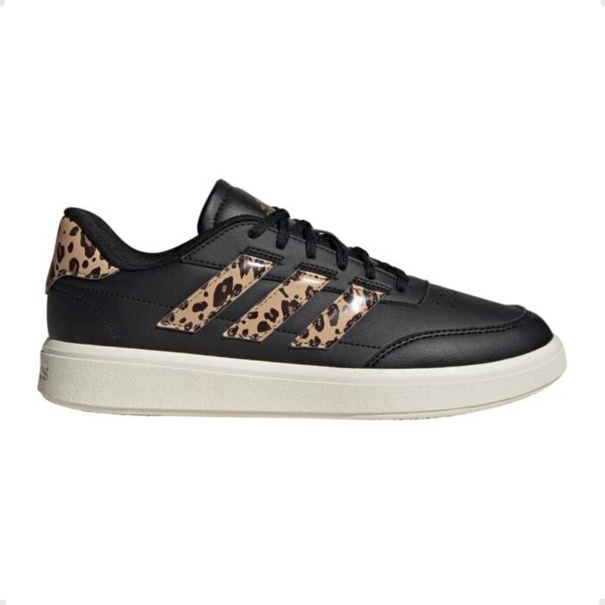 Tênis Casual Feminino Adidas Courtblock Preto Preto 1