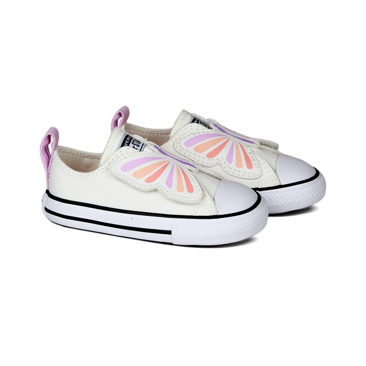Tênis Casual Bebê Converse Chuck Taylor All Star One Strap Branco Branco 2