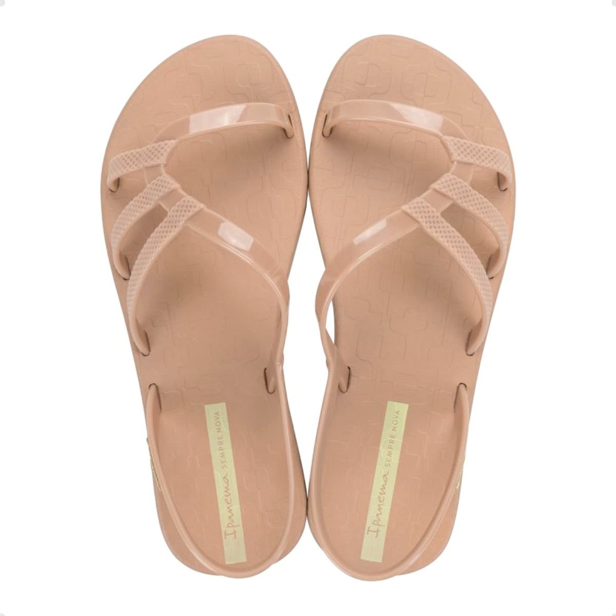 Sandália Feminina Rasteira Ipanema Sempre Nova Nude Bege 3