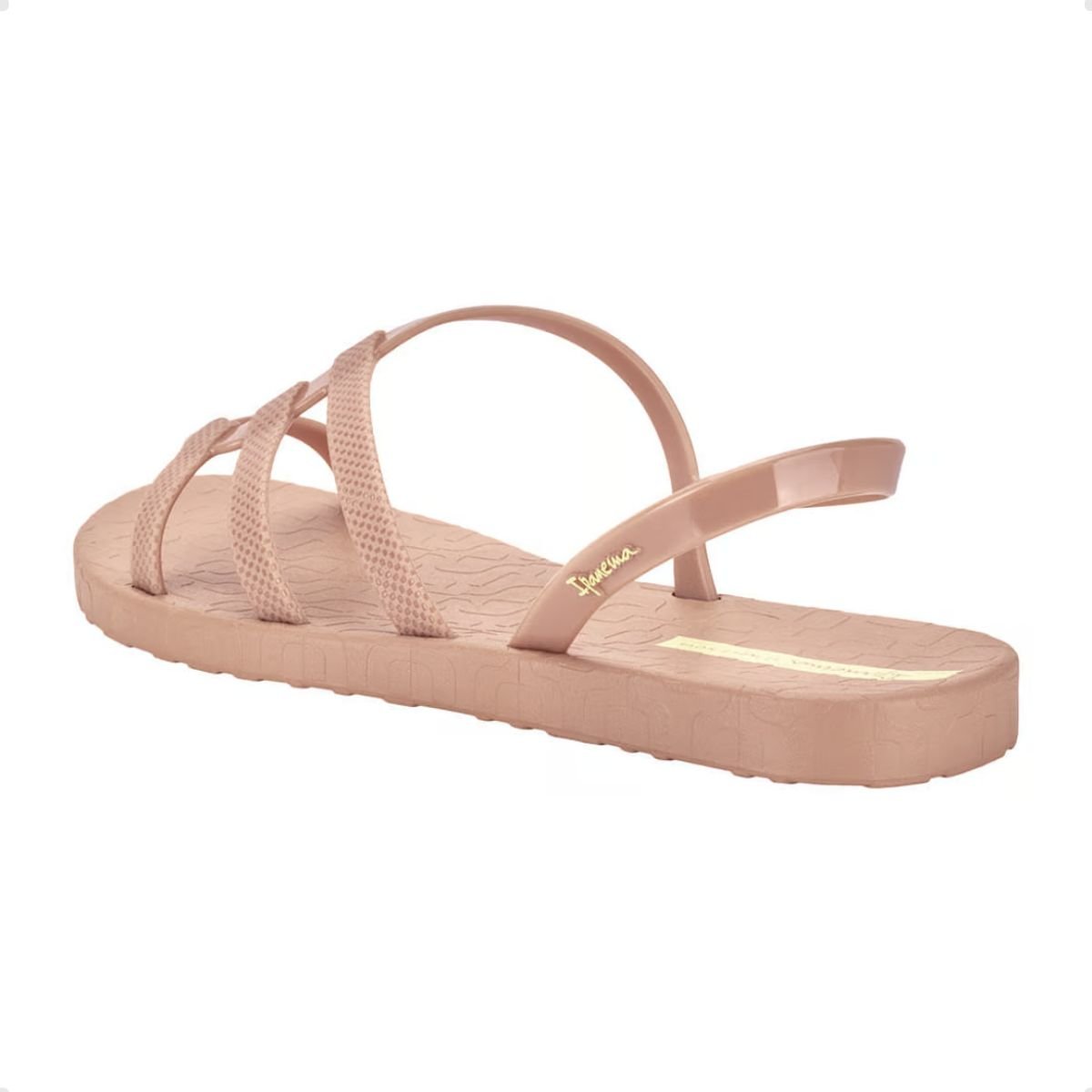 Sandália Feminina Rasteira Ipanema Sempre Nova Nude Bege 5