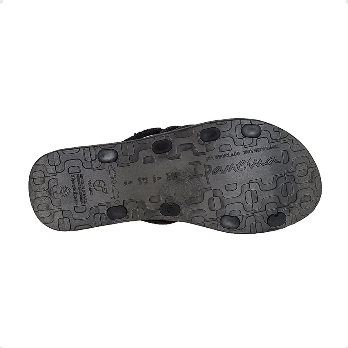 Chinelo Fem Gaspea/Slide Ipanema Sempre Nova 27237-Bg818 Preto 5
