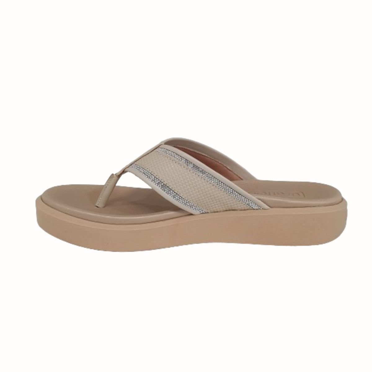 Tamanco Feminino Anabela Usaflex Creme Bege 4