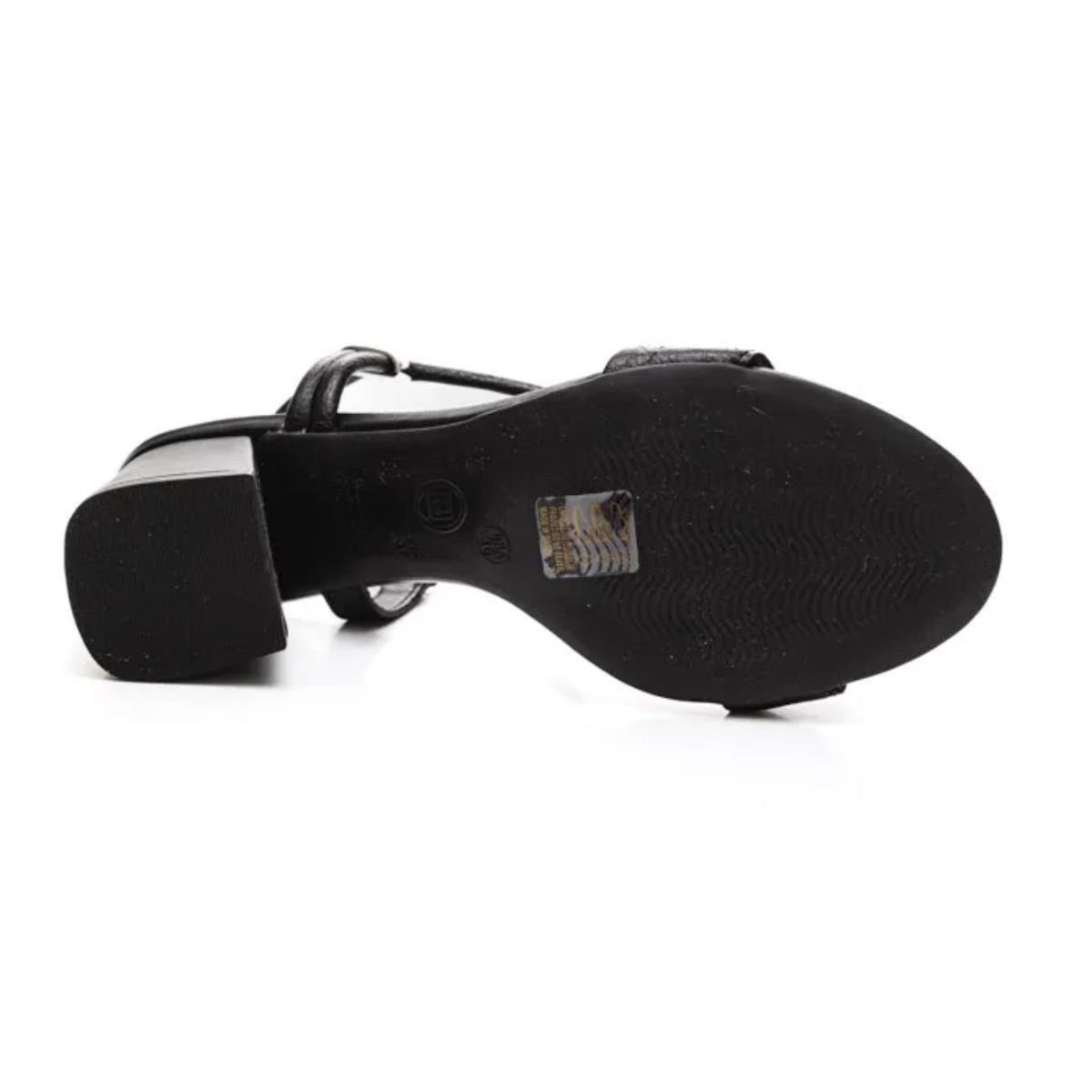 Sandália Feminina Salto Alto Grosso Bottero Preta Preto 3