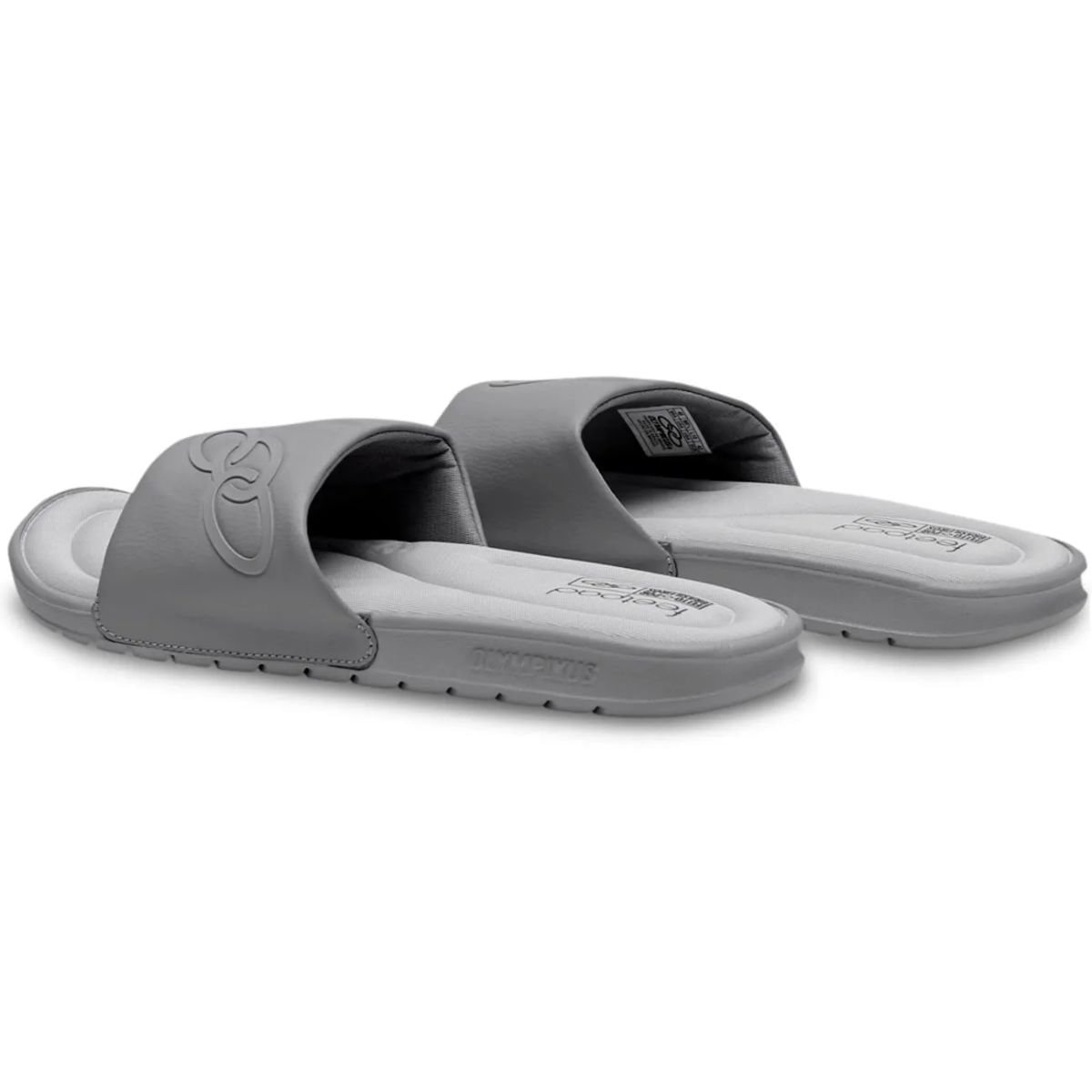 Chinelo Masculino Gaspea/Slide Olympikus Patmos Cinza Cinza 5