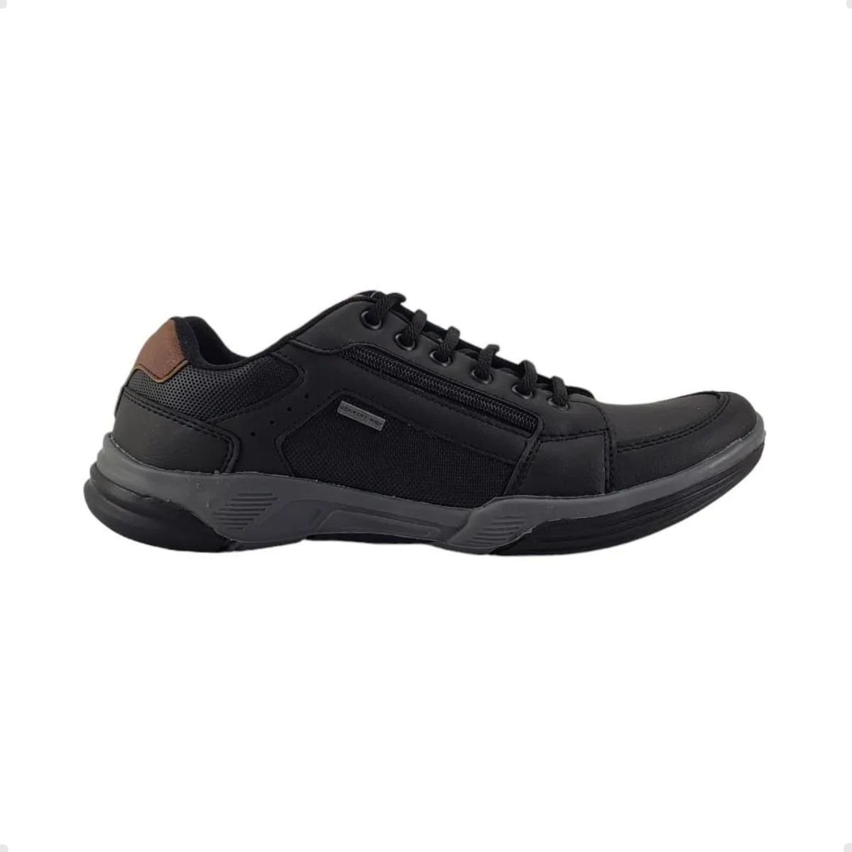 Sapatênis Masculino Casual Confort Way Preto Preto 1