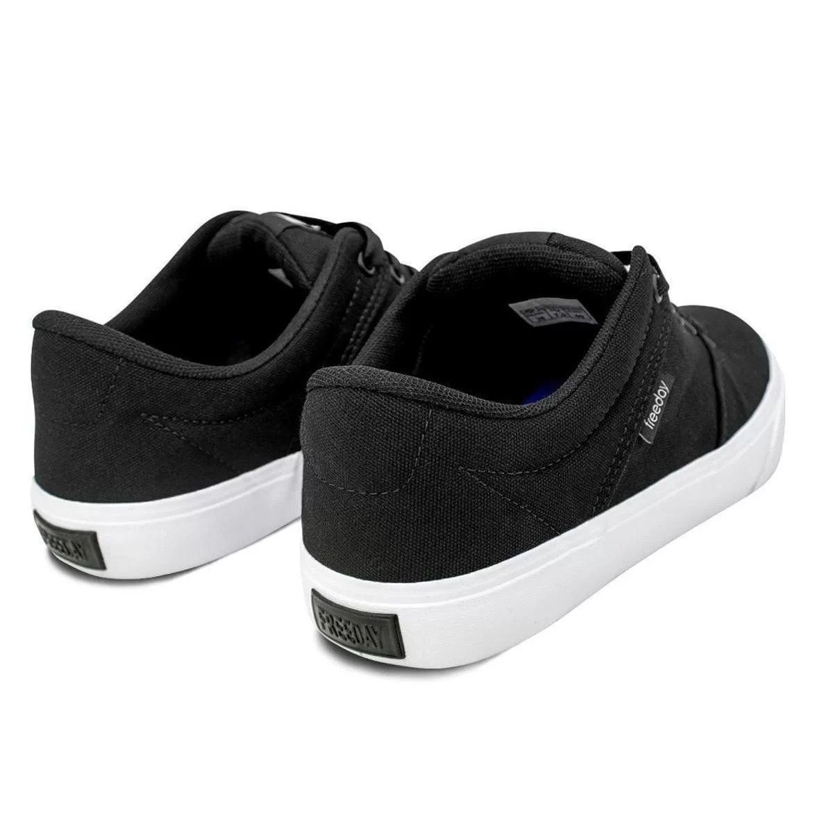 Tênis Street Masculino Freeday Flip Eco Preto Preto/Branco 4