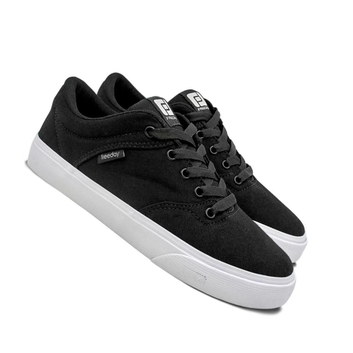Tênis Street Masculino Freeday Flip Eco Preto Preto/Branco 5