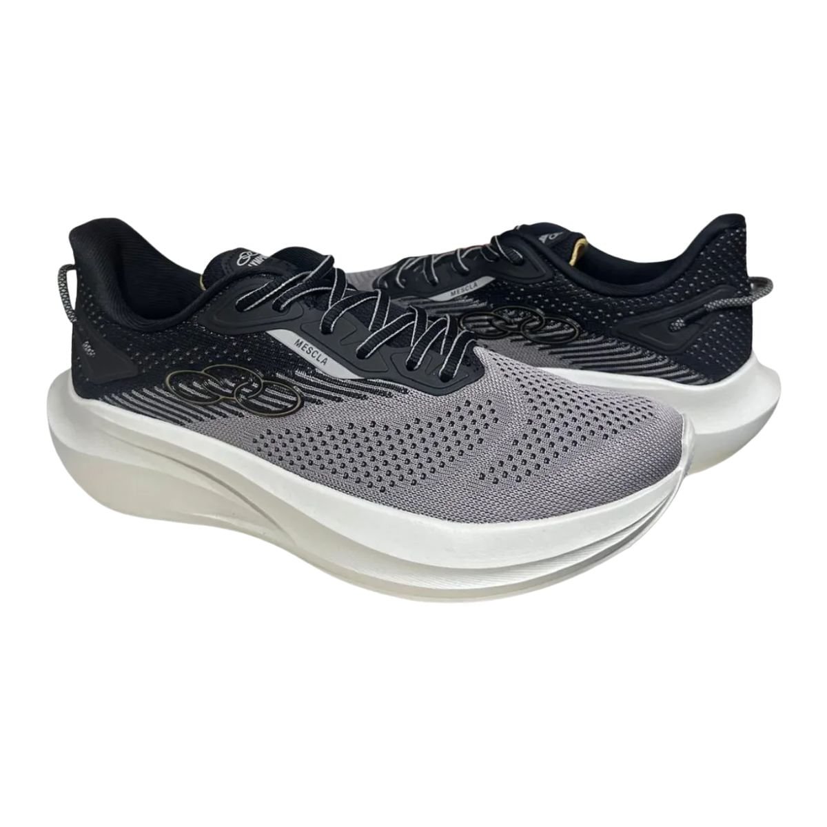 Tênis Running Masculino Olympikus Mescla Cinza Preto/Cinza 2