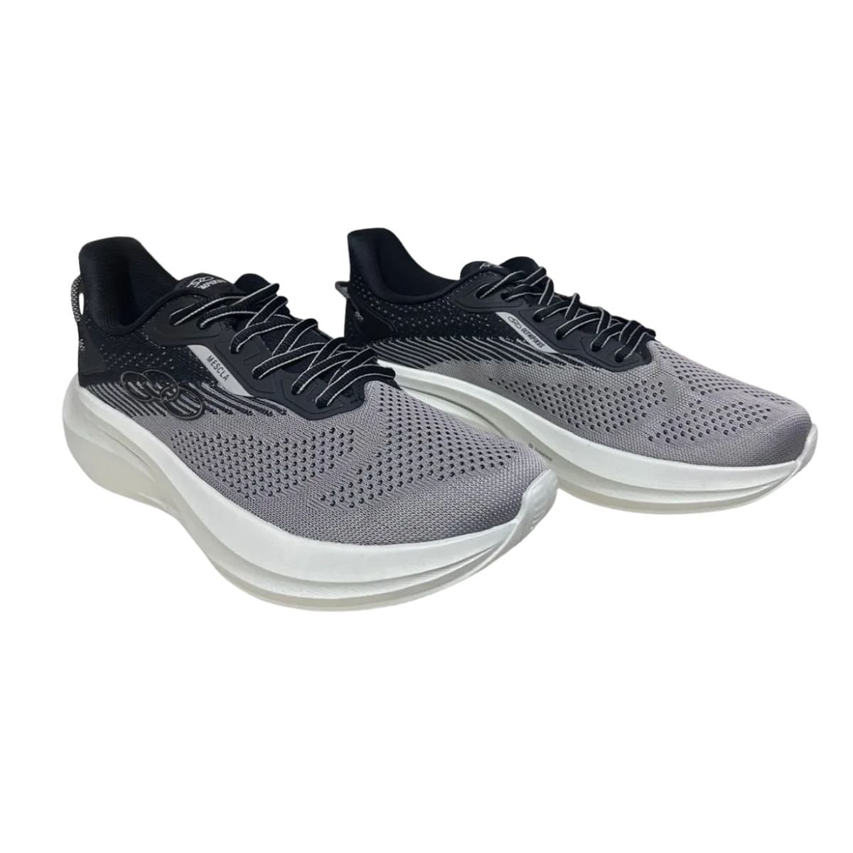 Tênis Running Masculino Olympikus Mescla Cinza Preto/Cinza 3