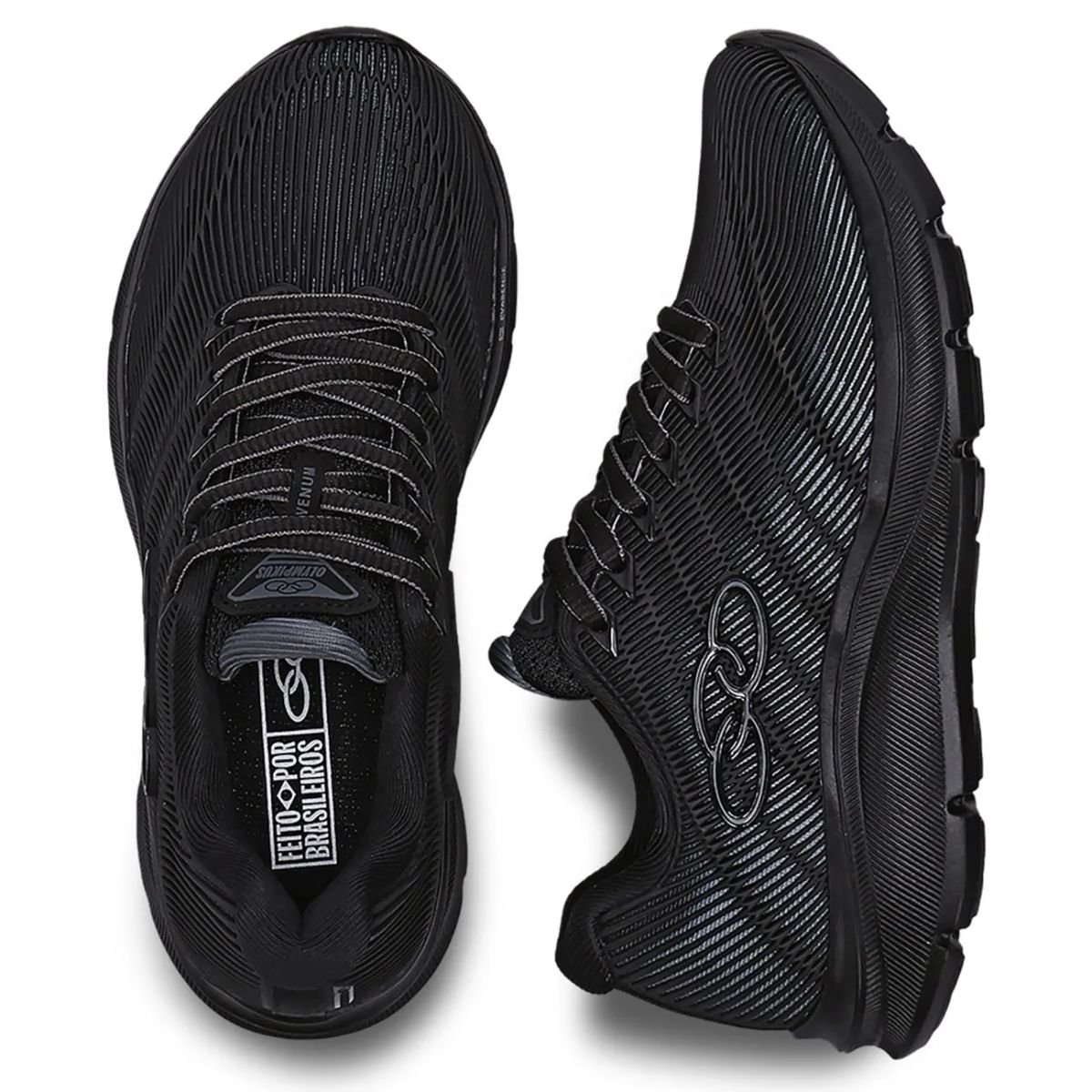 Tênis Running Infantil Olympikus Venum Infantil Preto Preto 3