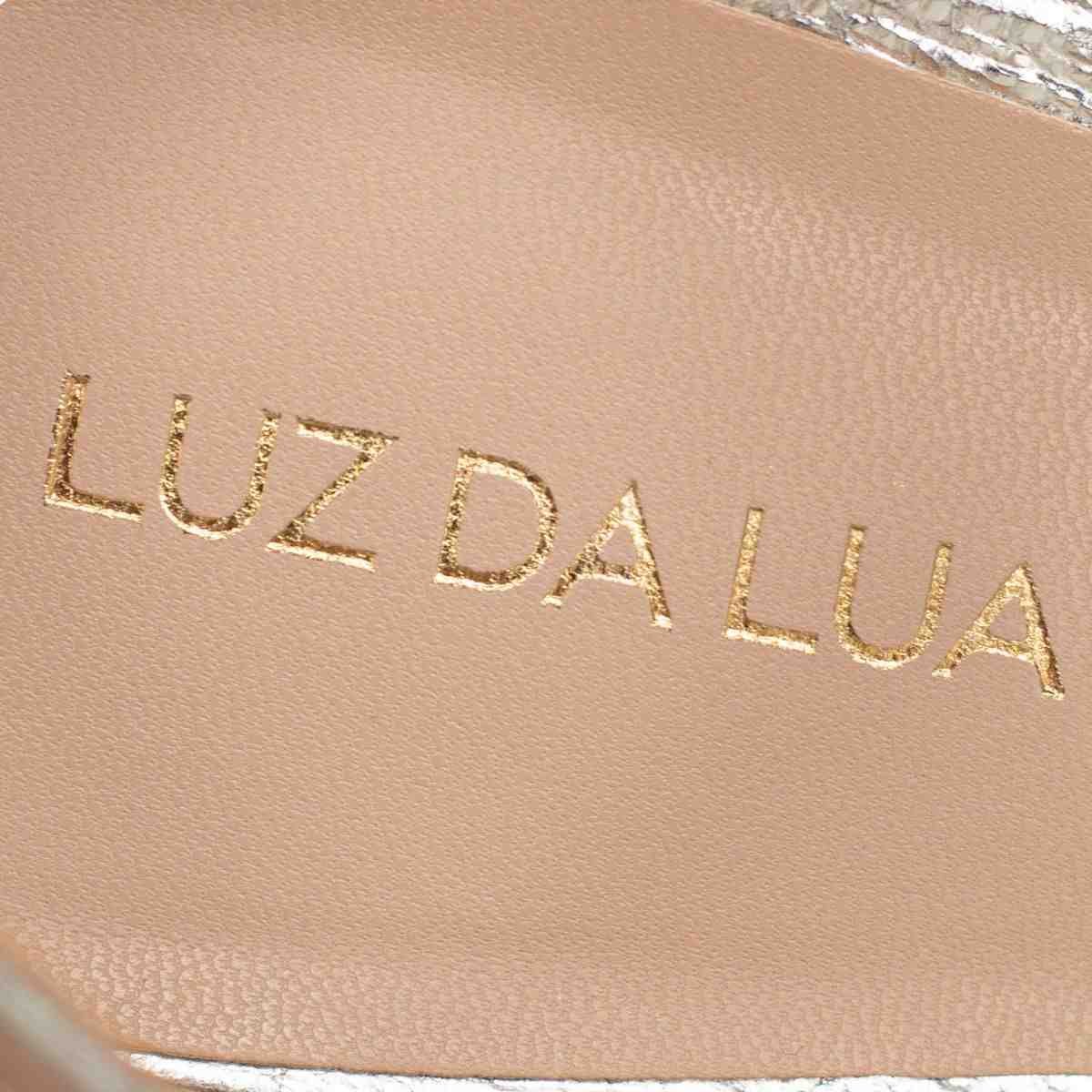 Sandalia Salto Alto Grosso Feminino Luz Da Lua Prata Prata 7