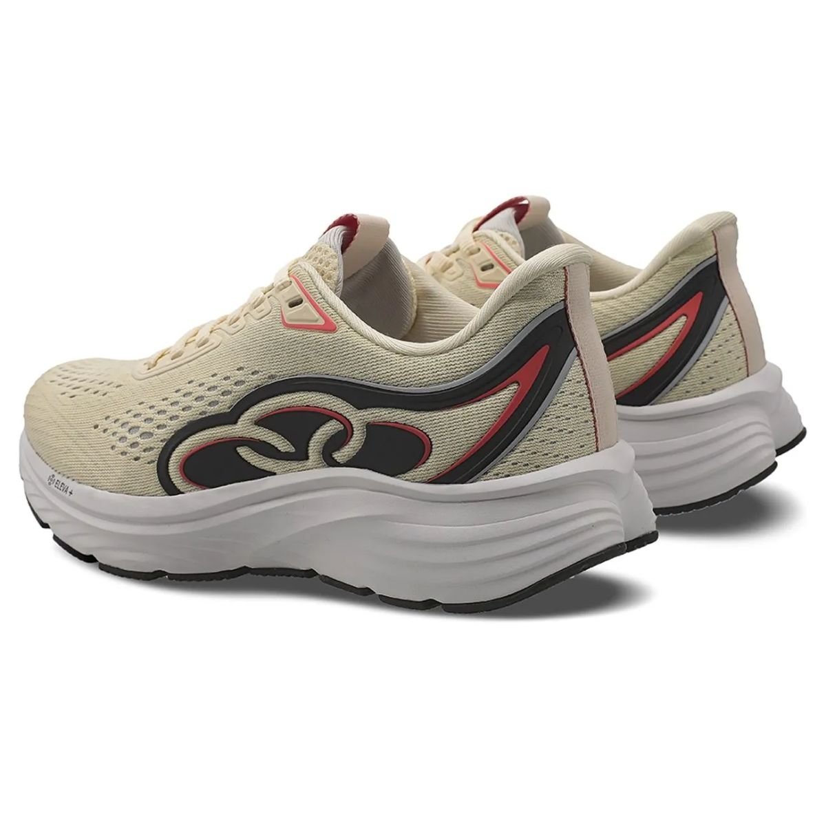 Tênis Running Feminino Olympikus Veloz 3 Creme Bege 5