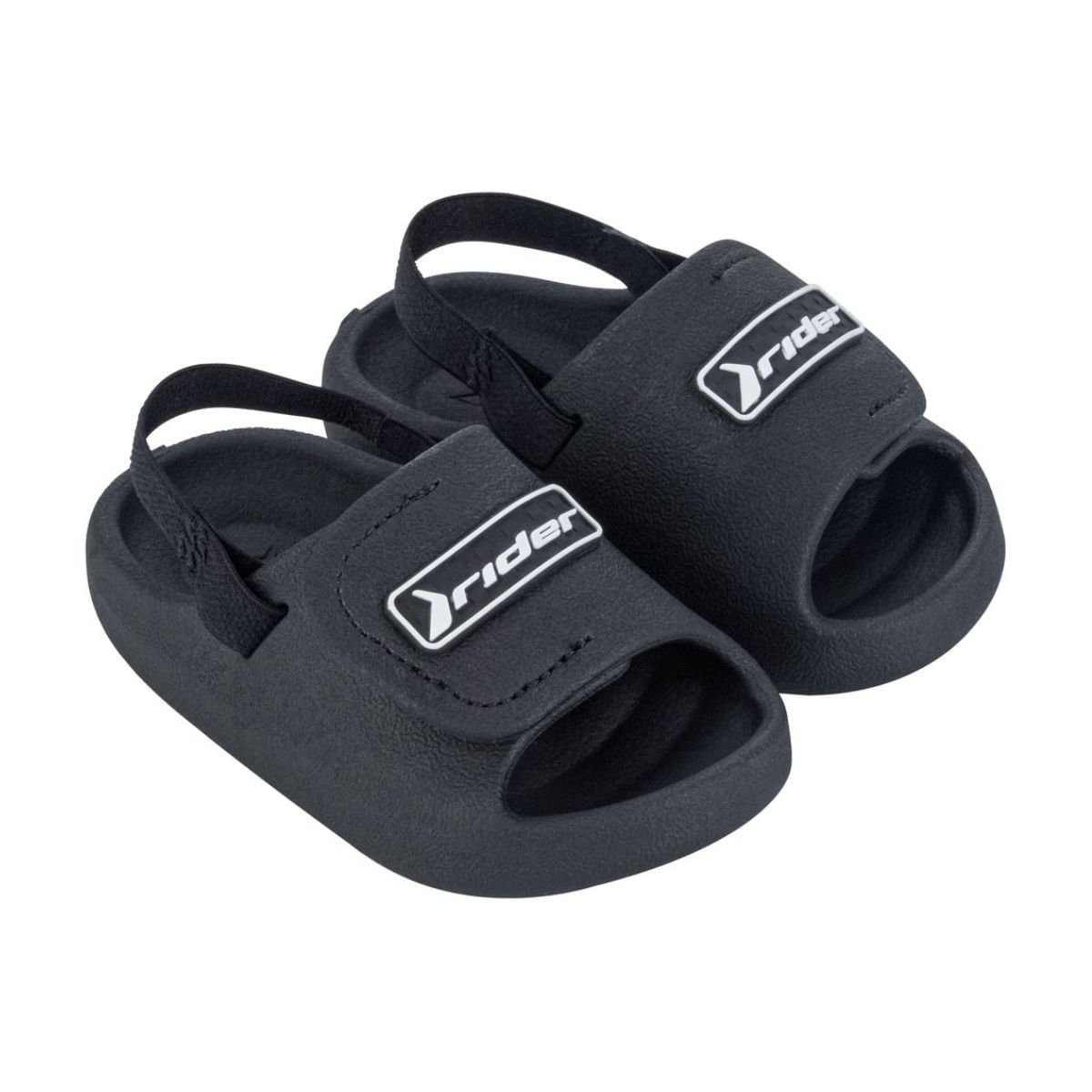 Chinelo Bebê Gaspea/Slide Rider Drip Preto Preto 2