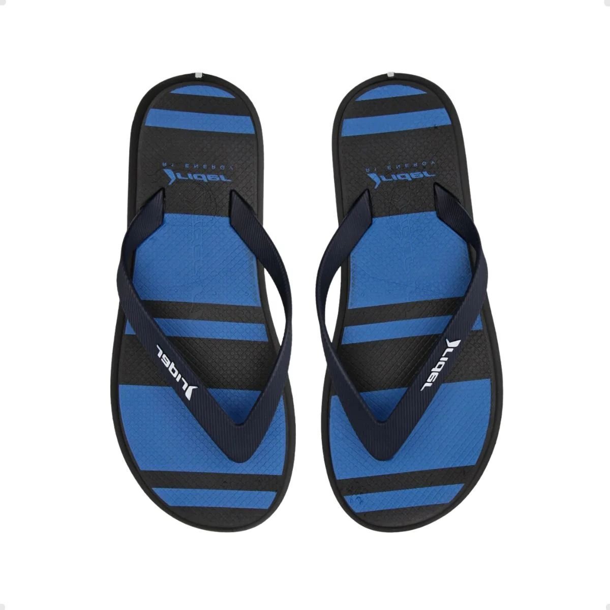 Chinelo Masculino Adulto Dedo Rider R1 Style Preto E Azul Preto/Azul 5