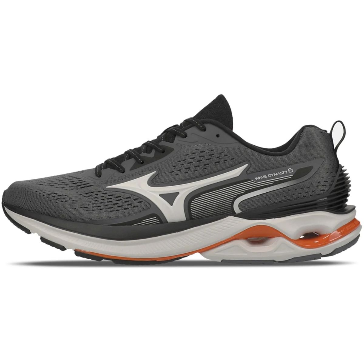 Tênis Running Masculino Mizuno Wave Dynasty 6 Chumbo Cinza 3