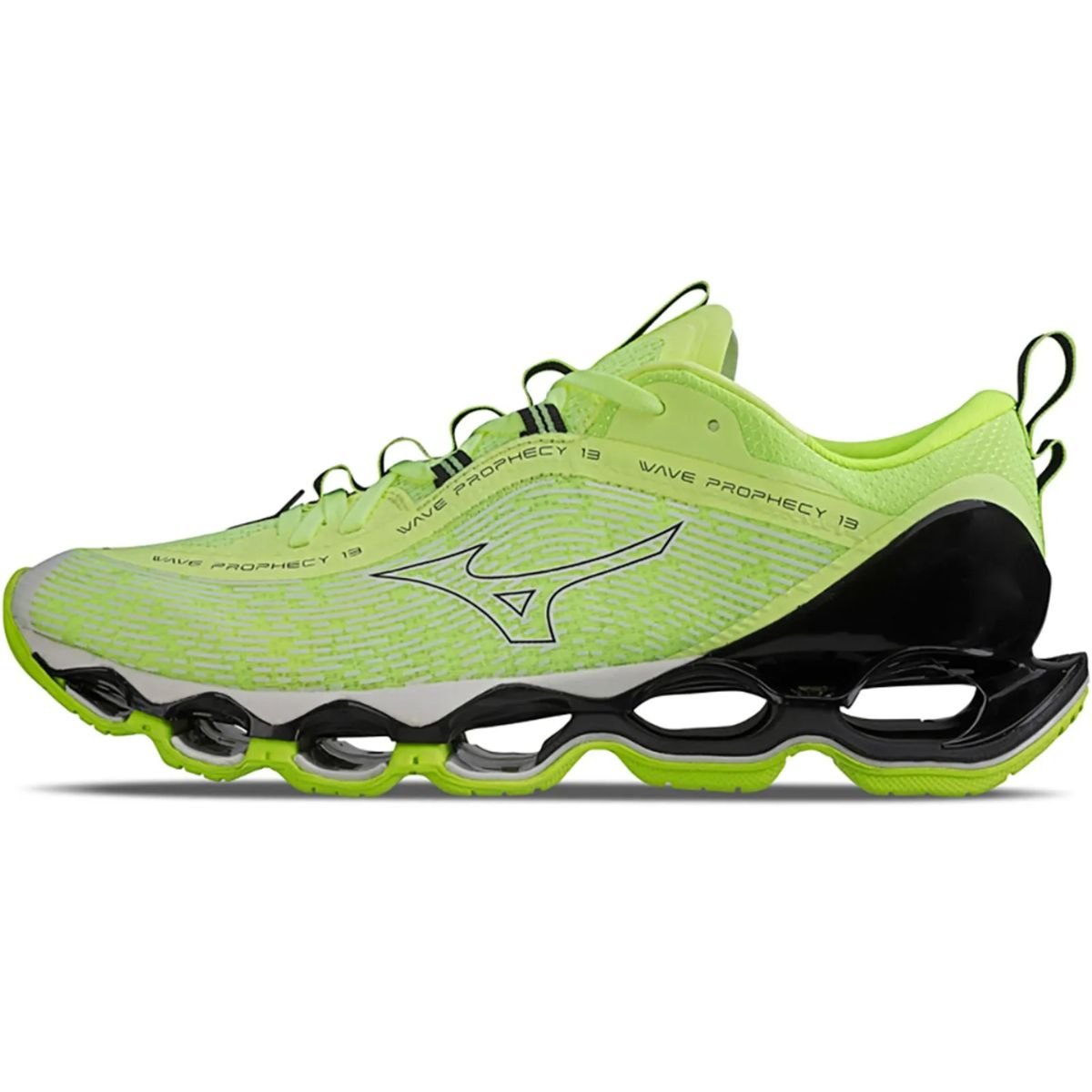 Tênis Running Masculino Mizuno Prophecy 13 Verde Amarelo 3