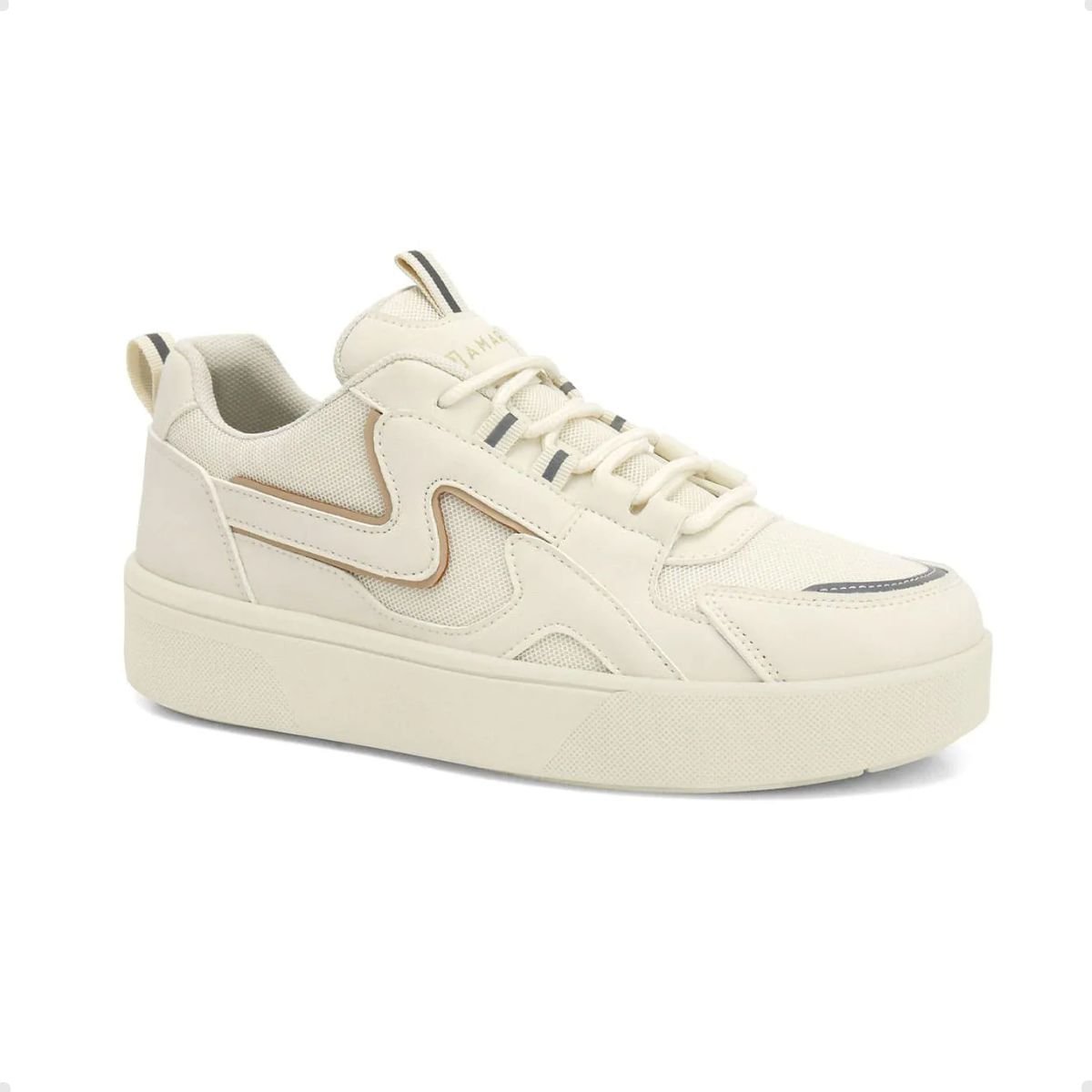 Tênis Moda Feminino Casual Ramarim Bege Bege 1