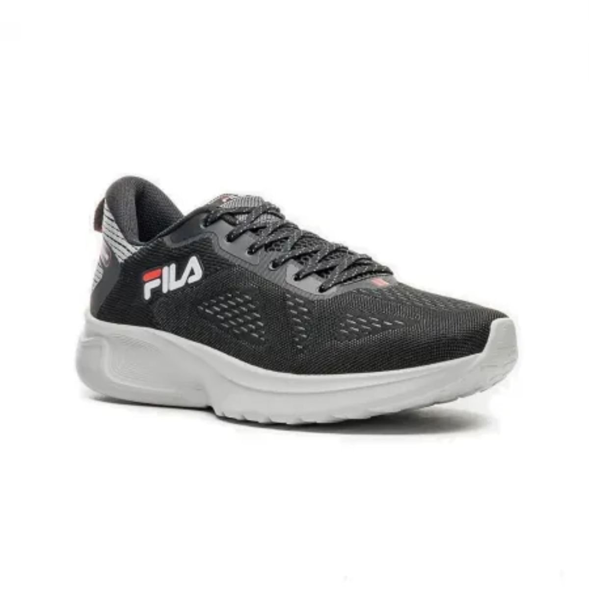 Tênis Running Masculino Fila Fulltime Preto Preto/Cinza 2