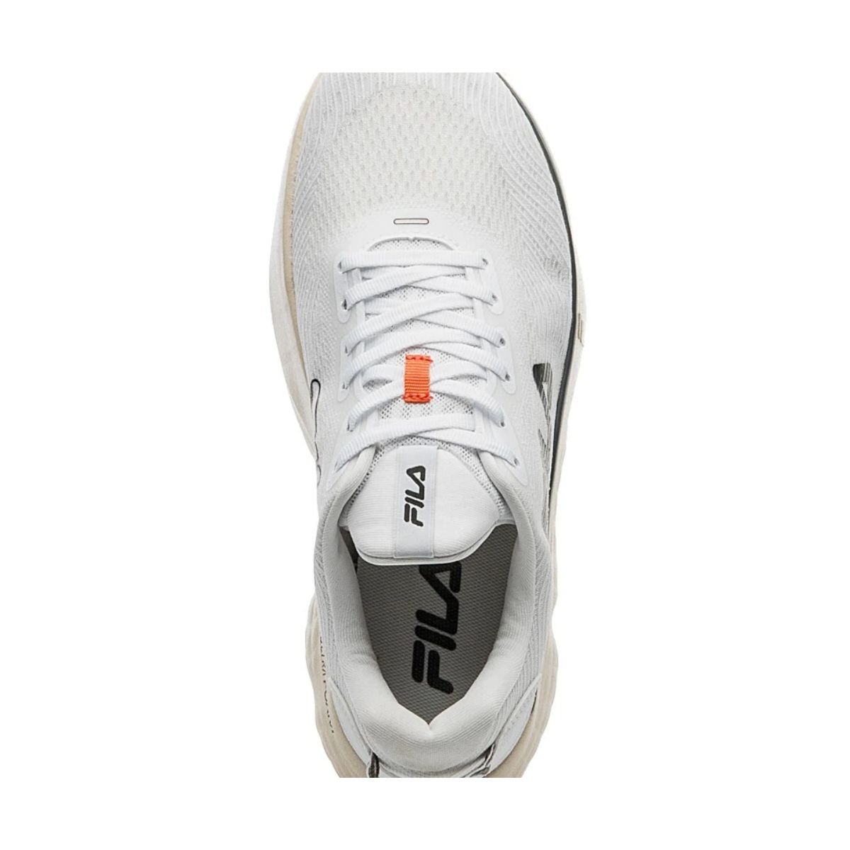 Tênis Running Masculino Fila Maxximus Branco E Laranja Branco 3