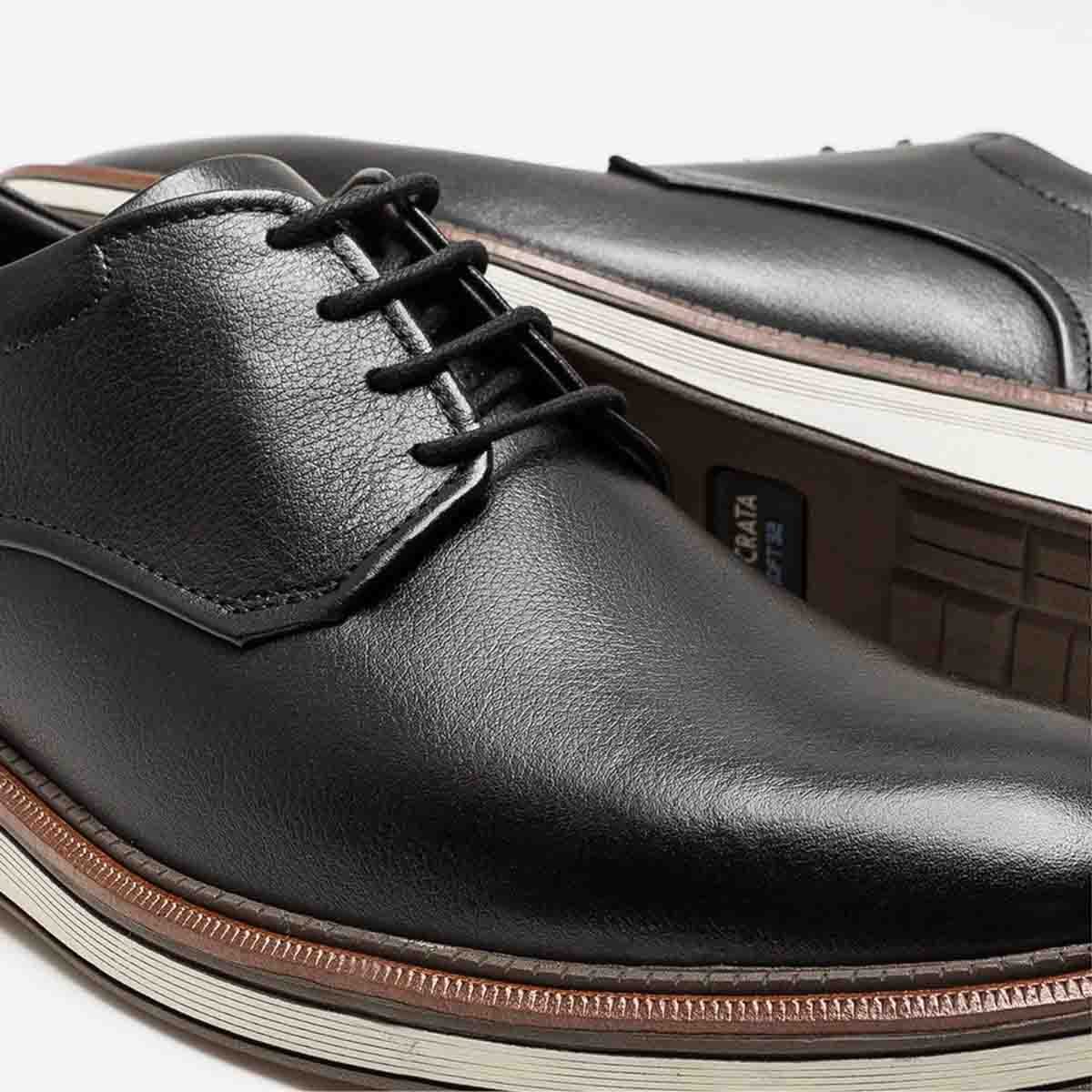 Sapato Masculino Esporte Fino Democrata James Preto Preto 4