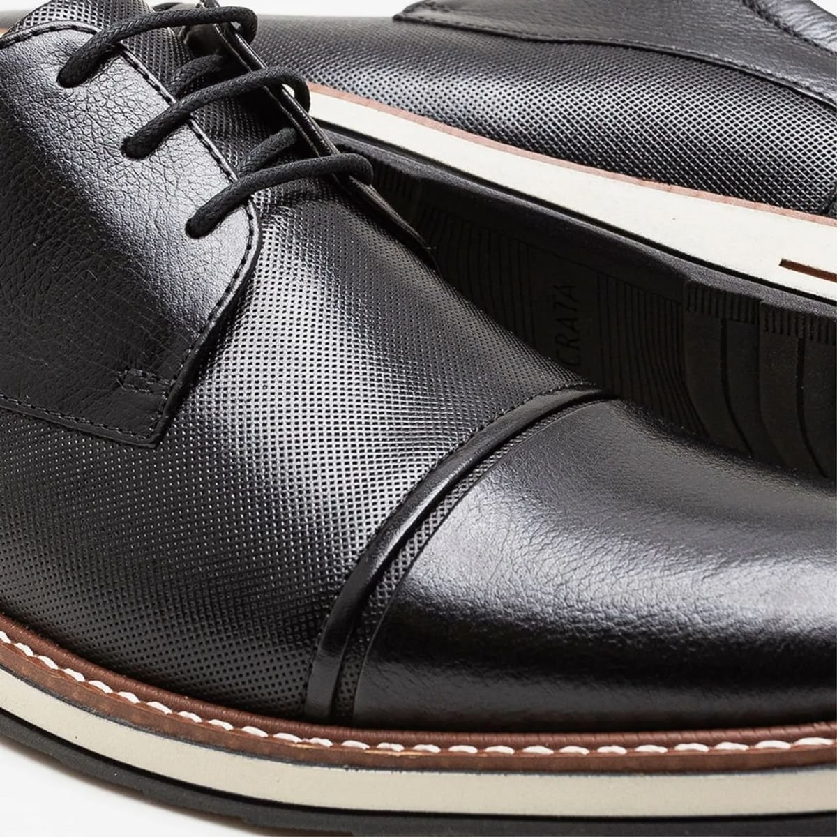 Sapato Masculino Esporte Fino Democrata Oliver Preto Preto 3