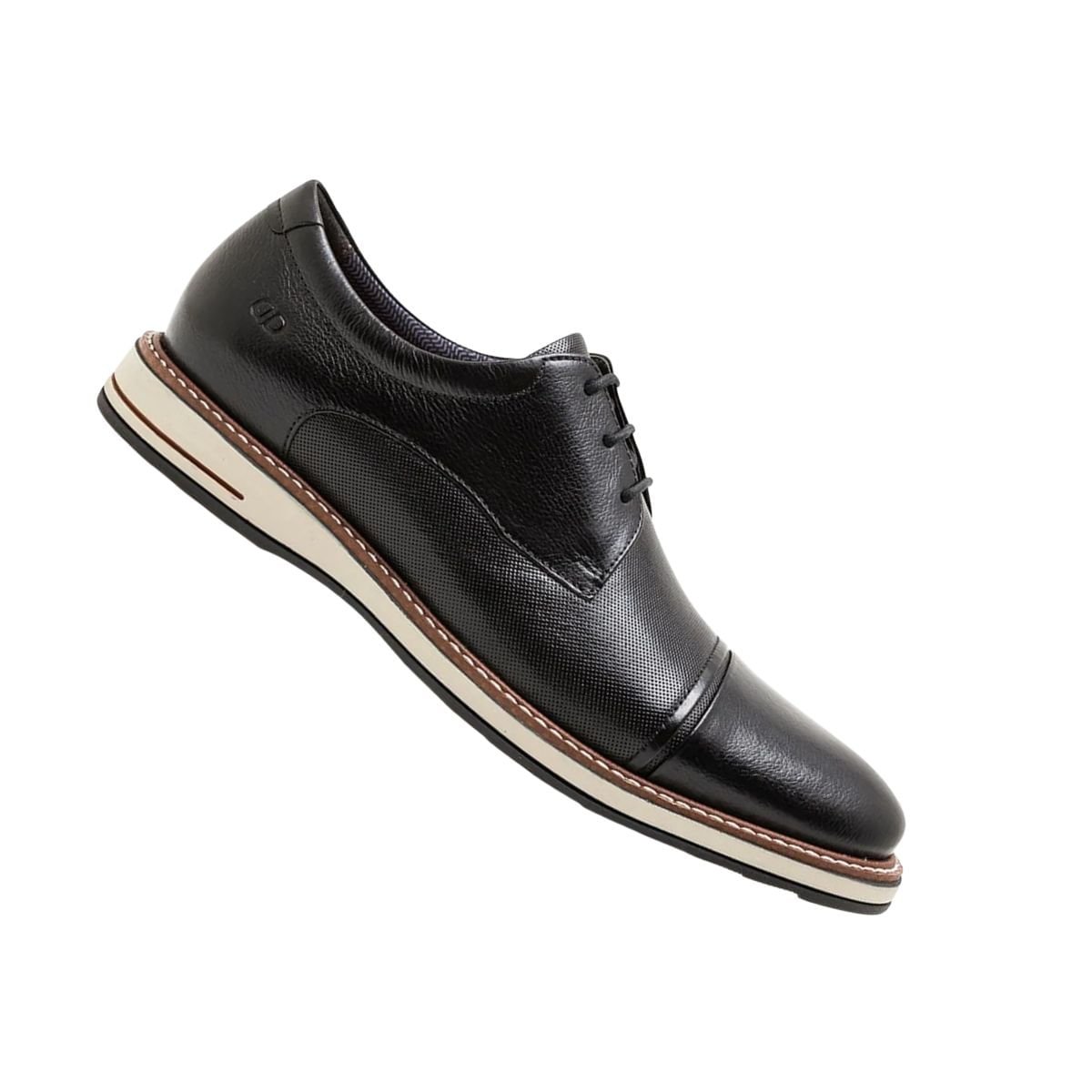 Sapato Masculino Esporte Fino Democrata Oliver Preto Preto 7